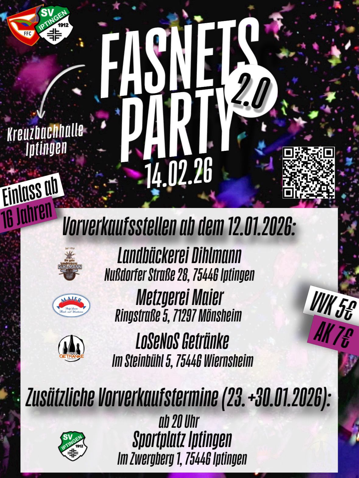 2026 Kartenvorverkauf